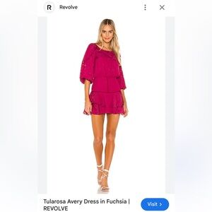 Tularosa Avery Dress in Fuschia. Size XS